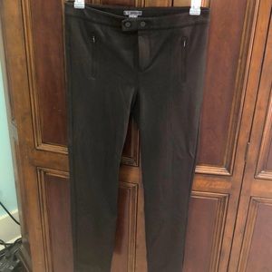 Vince Brown Zipper Stretch Pants.  Size 12